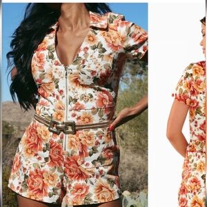 Show me your mumu Rancher Romper NWT